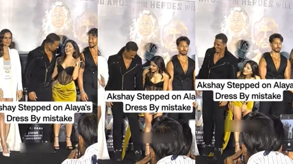 Bade Miyan Chote Miyan actress Alaya suffered trailer launch event