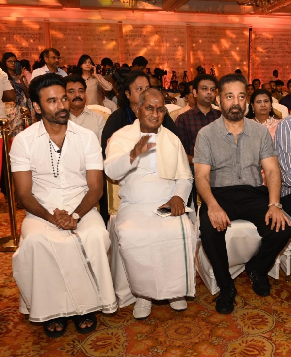 Dhanush reveals his dream wish to act in Ilayaraja and Super Star biopics