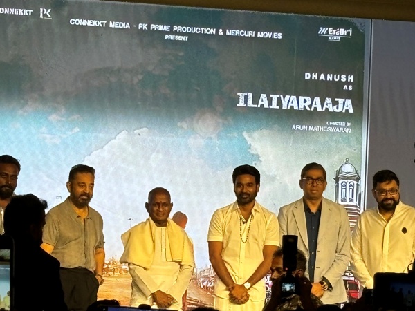 Dhanush reveals his dream wish to act in Ilayaraja and Super Star biopics