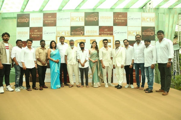 Ram Charan s RC 16 movie pooja held today AR Rahman and Janhvi Kapoor attends Ram Charan s RC 16 movie pooja held today AR Rahman and Janhvi Kapoor attends