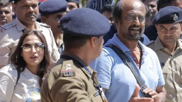 Rajinikanth Arrives In Jamnagar For Anant Ambani Radhika Merchants Pre Wedding