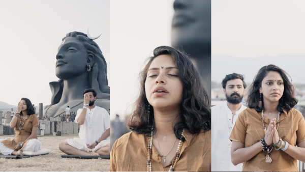 Actress Amala paul in Maha shivaratri pooja in isha yoga center Actress Amala paul in Maha shivaratri pooja in isha yoga center