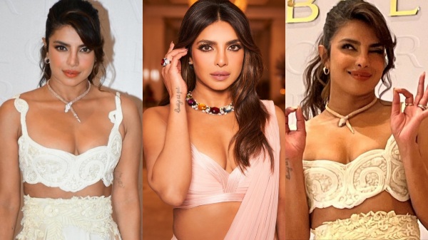 Priyanka Chopra wears 8 crore rupees worth diamond necklace and stuns with serpentine necklace too Priyanka Chopra wears 8 crore rupees worth diamond necklace and stuns with serpentine necklace too