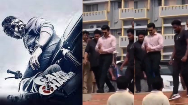 Actor Ram Charan s Game Changer shooting spot video attracts fans