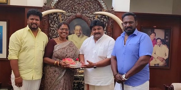 Robo Shankar invited Actor Prabhu and family for the Marriage of his Daughter Indraja