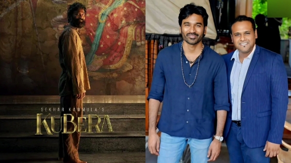 Actor Dhanush new look in kubera shooting spot
