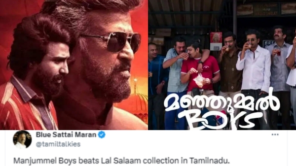 Blue Sattai Maran tweets Manjummel Boys beats Rajinikanth s Lal Salaam at Tamil Nadu Box Office