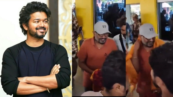 Like Actor Vijay The greatest of all time movie director Venkat prabhu gets warm welcome from Kerala fans