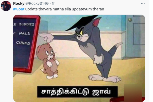 Vijay fans trolls Venkat Prabhu for giving Azhagi re release update instead of GOAT Vijay fans trolls Venkat Prabhu for giving Azhagi re release update instead of GOAT