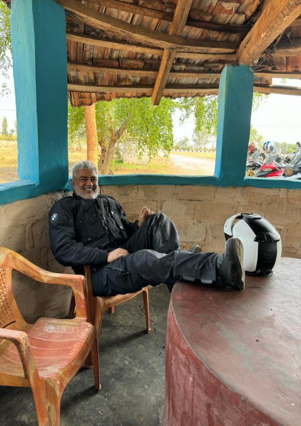 Ajith Kumar s latest bike tour photo shared by Suresh Chandra Ajith Kumar s latest bike tour photo shared by Suresh Chandra