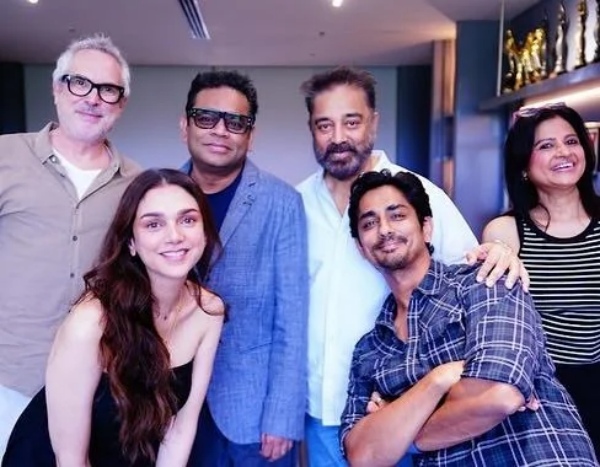 Kamal Haasan arranged lunch for Siddharth Aditi Rao Maniratnam AR Rahman and Alfonso Cuaron