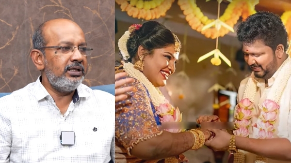Cheyyaru Balu opens up Indraja Shankar husband Karthik age difference and dowry details