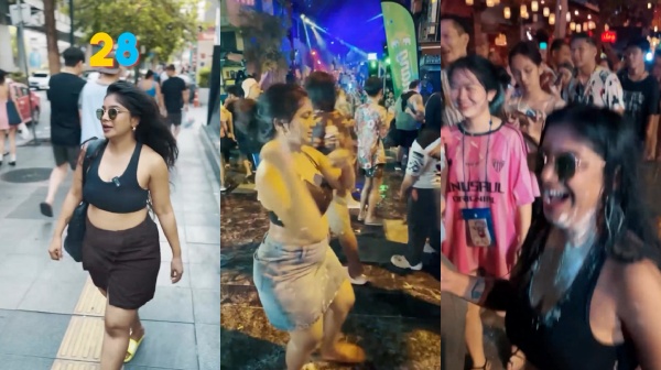 Vj Paru celebrates her birthday along with Thailand New Year festival