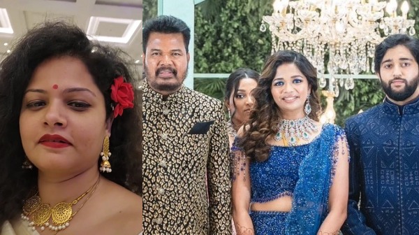 SMS and Nanban movie actress Anuya spotted at Shankar daughter Aishwarya Shankar marriage