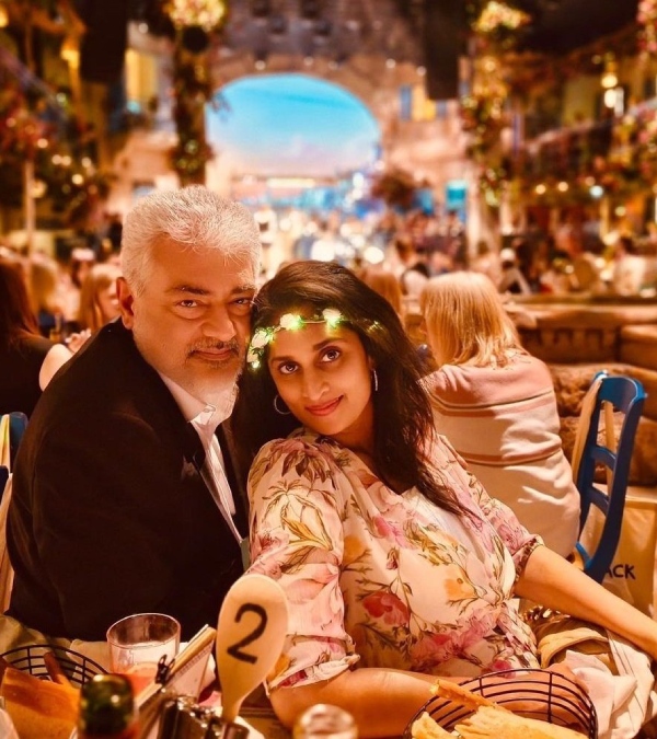 Ajith Kumar and Shalini celebrates their 24th wedding anniversary in a star hotel