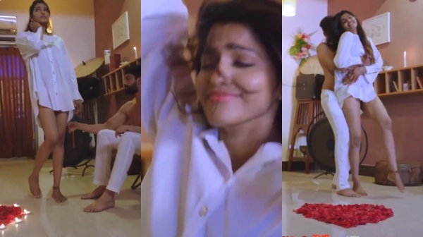 actress sai dhanshika latest glamour video trending on social media