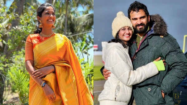 A photo of Keerthy Pandian giving a car to her father-in-law has become trending A photo of Keerthy Pandian giving a car to her father-in-law has become trending