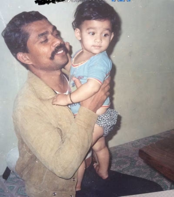 Nayanthara s childhood photo is trending on social media Nayanthara s childhood photo is trending on social media