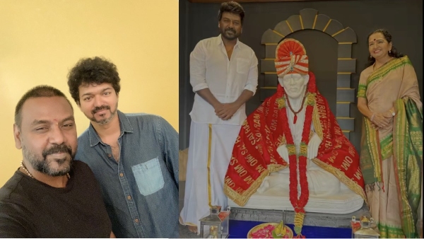 Raghava Lawrence visits Vijay s Sai Baba Temple with Thalapathy s mom Shoba Chandrasekhar Raghava Lawrence visits Vijay s Sai Baba Temple with Thalapathy s mom Shoba Chandrasekhar