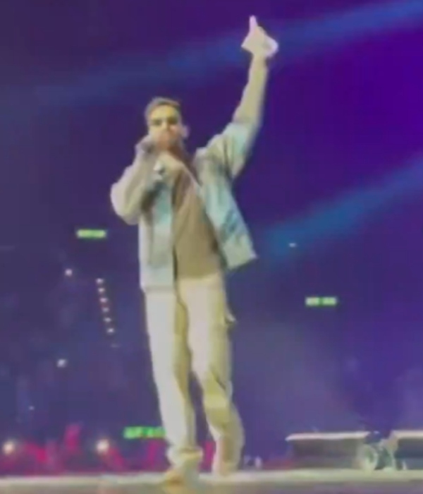 A video of fans throwing things at Anirudh while he was singing on stage has gone viral
