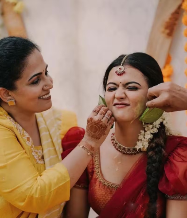 Dada movie actress aparna das marriage haldi celebration photos trending on social media Dada movie actress aparna das marriage haldi celebration photos trending on social media