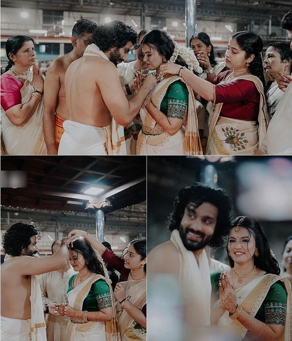 Malaiyala actress Aparna das and deepak parambol Got Married