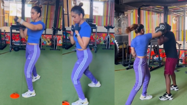 Shivani Narayanan shares her boxing training video now