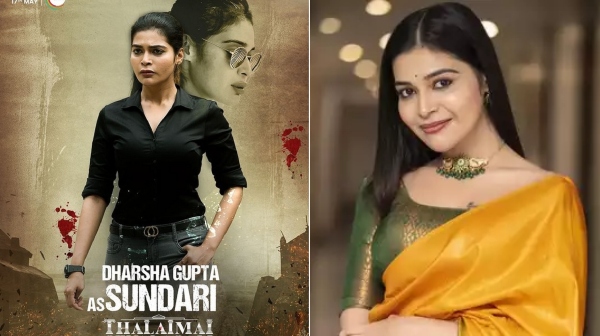 Dharsha Gupta done a cop role in Thalaimai Seyalagam web series