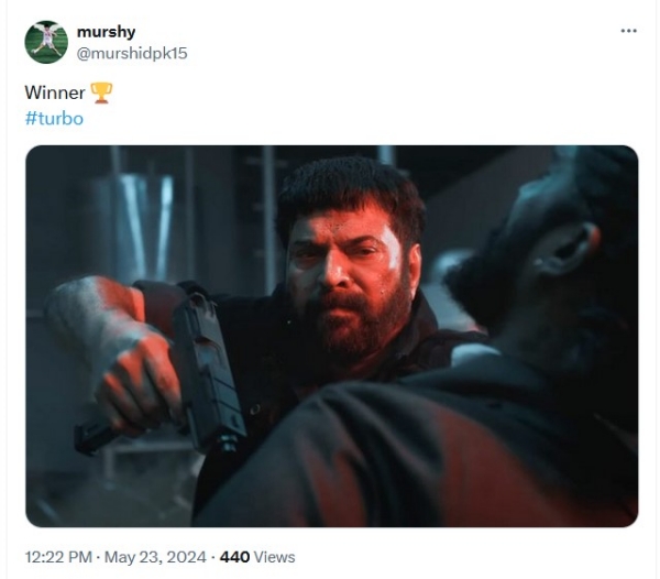 Mammootty s Turbo Twitter Review and Reactions is here