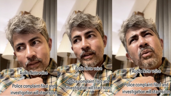 Actor Karthik Kumar police complaint filed for audio note voice