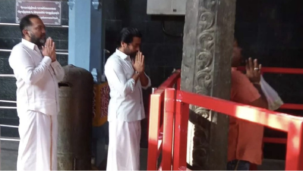 Suriya seeks blessings at Kalikambal temple before headed for Suriya 44 shoot at Andaman