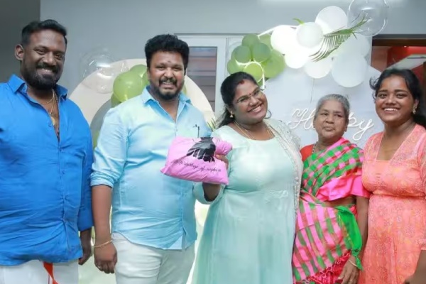 indraja robo shankar birthday celebration pics trending on social media