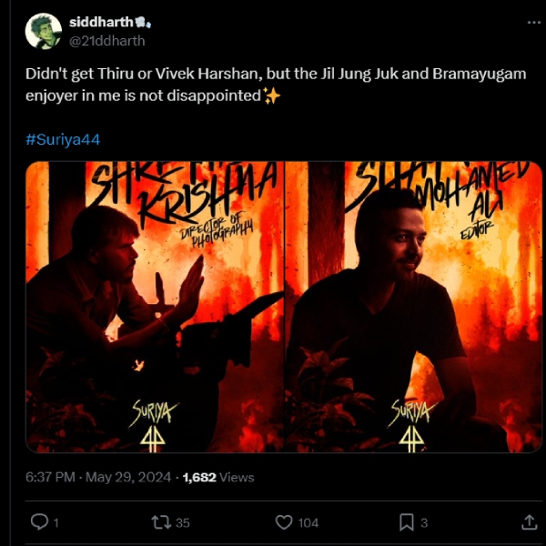 Suriya 44 Kanguva Karthik Subbaraj