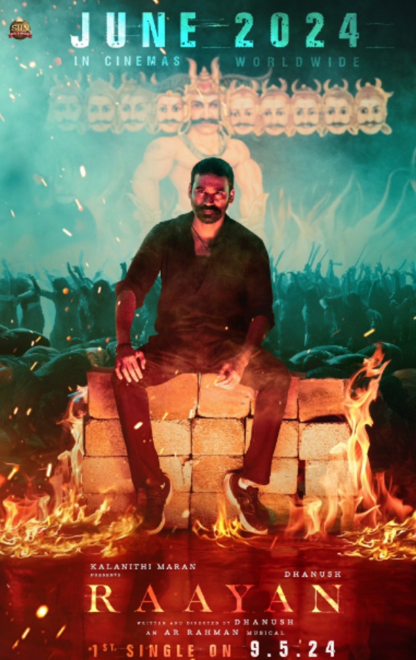 Actor Dhanush announces about the first single update on Raayan movie