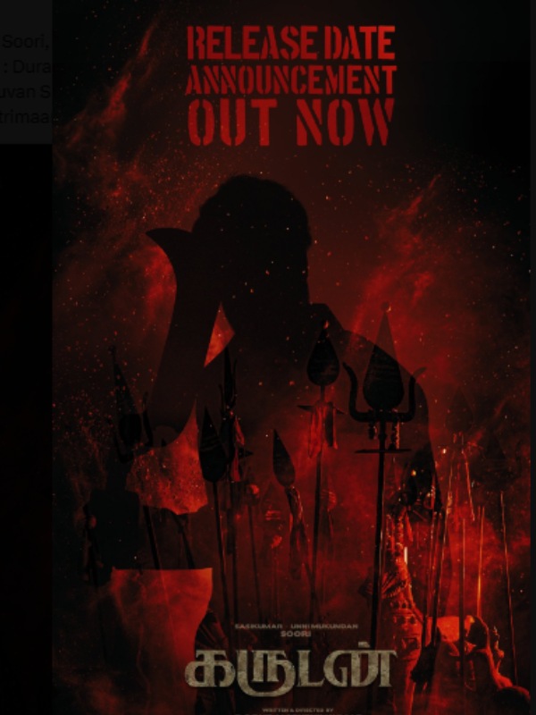 Actor Soori s Garudan movie release date announced by the team with Video