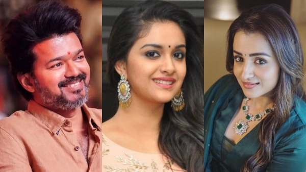 vijay trisha keerthy suresh vijay birthday varalakshmi sarathkumar sneha