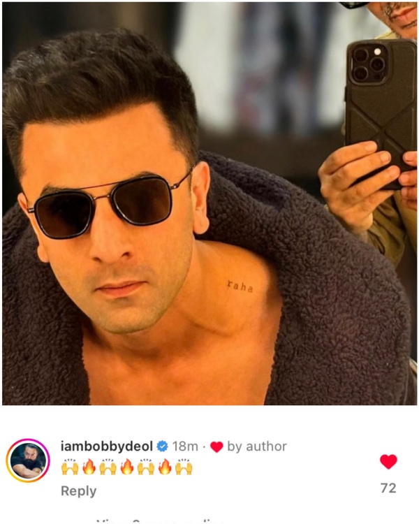 Ranbir Kapoor Alia Bhatt tatoo Ramayana bollywood