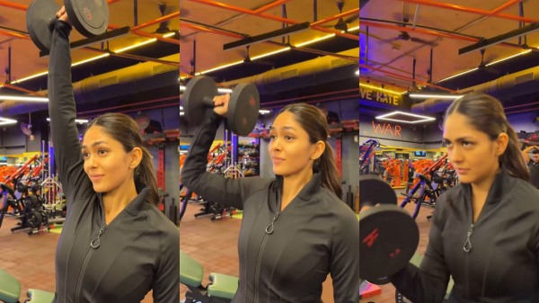 Mrunal Thakur Gym workout heroine Kalki