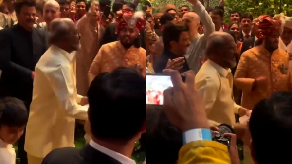 Rajinikanth Anant Ambani Radhika Merchant