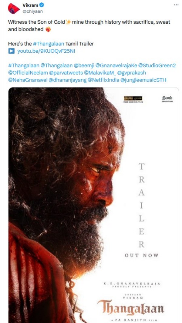 Thangalaan vikram pa ranjith