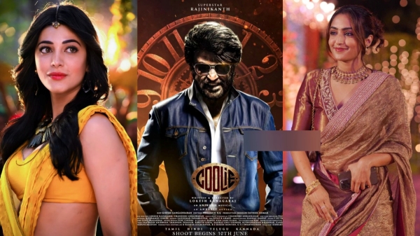 Rajinikanth Coolie movie Reba monica Lokesh kanagaraj Hyderabad tamil cinema Rajinikanth Coolie movie Reba monica Lokesh kanagaraj Hyderabad tamil cinema