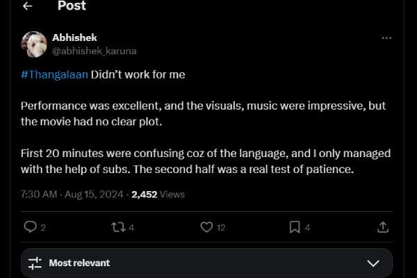 Thangalaan  Review  Chiyaan Vikram