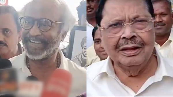 Rajinikanth Duraimurugan airport Rajinikanth Duraimurugan airport