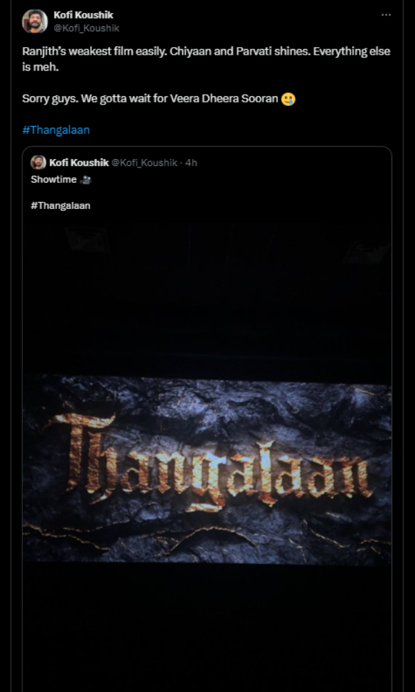 Thangalaan  Review  Chiyaan Vikram