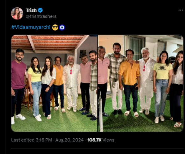 Vidamuyarchi Ajith Kumar Trisha