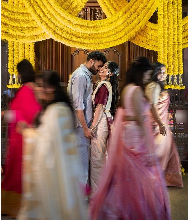 megha akash engagement