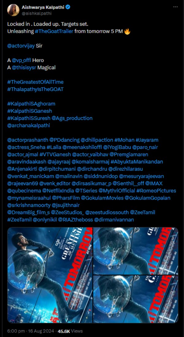 Vijay GOAT movie trailer