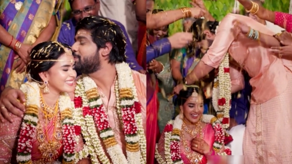 kanmani manoharan aswanth wedding