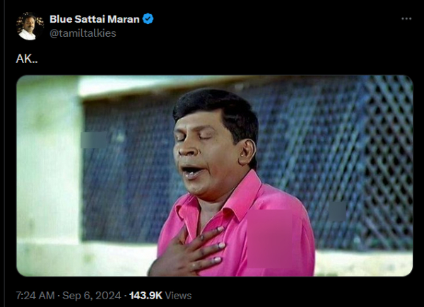 vijay ajithkumar blue sattai maaran