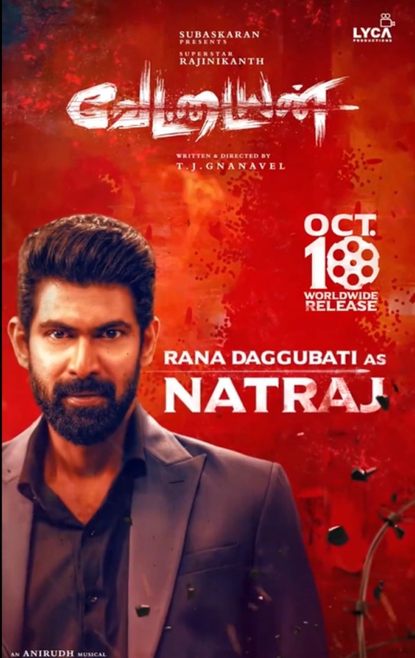rajinikanth vettaiyan Rana Daggubati
